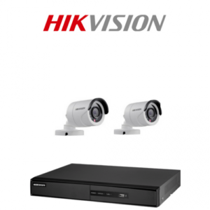 كاميرات مراقبة 2MP Hikvision عالية الجودة عدد 2